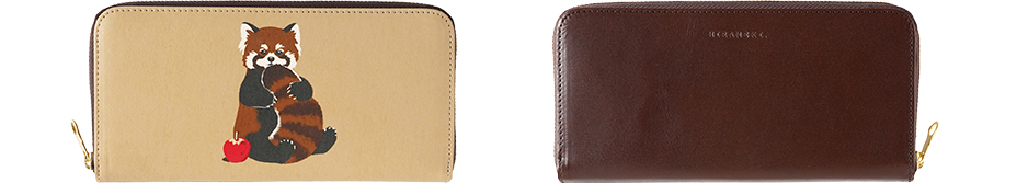 Animals Mini round zipper long wallet