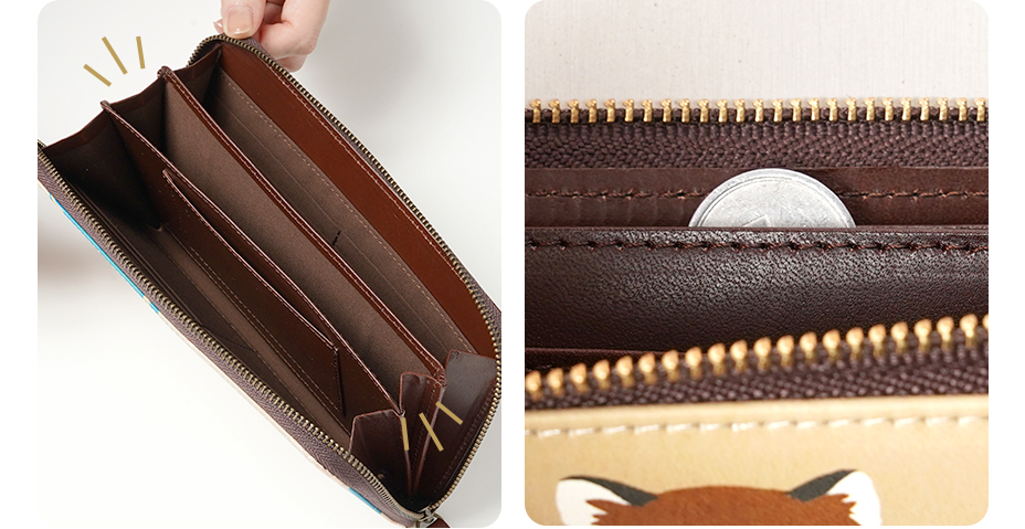 ファスナーレスな小銭入れ