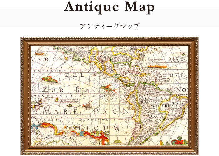 アンティークマップのデザイン原画