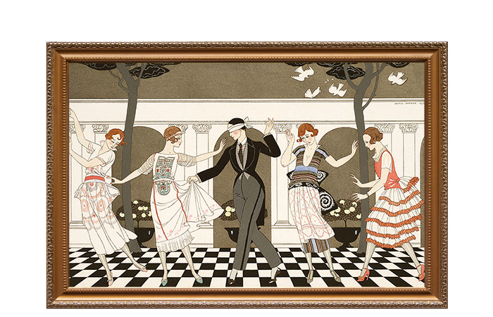 恋は盲目柄のデザイン原画