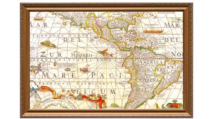 アンティークマップのデザイン原画