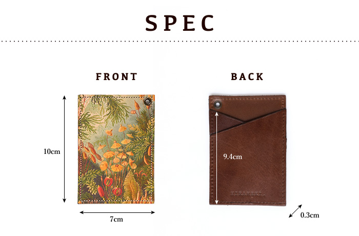 以下よりサイズや素材などのスペックを記載