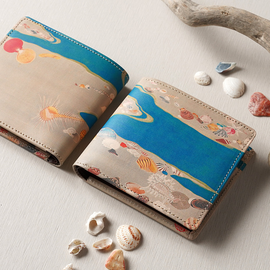 アートヌメレザー 二つ折り財布