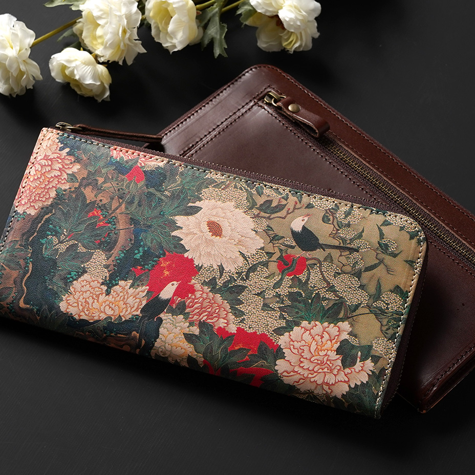 アートヌメレザー L字ファスナー長財布