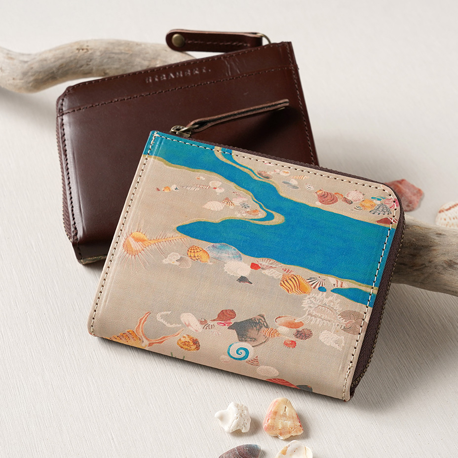 アートヌメレザー L字ファスナーウォレット