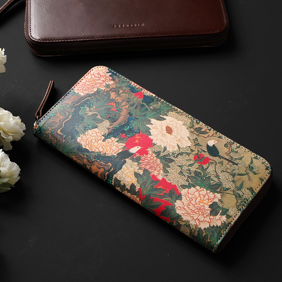 アートヌメレザー ミニ ラウンドファスナー長財布