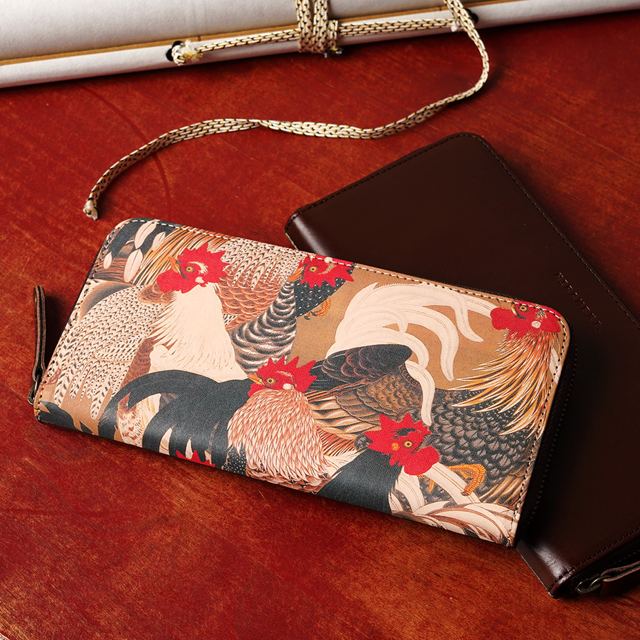 アートヌメレザー ミニ ラウンドファスナー長財布