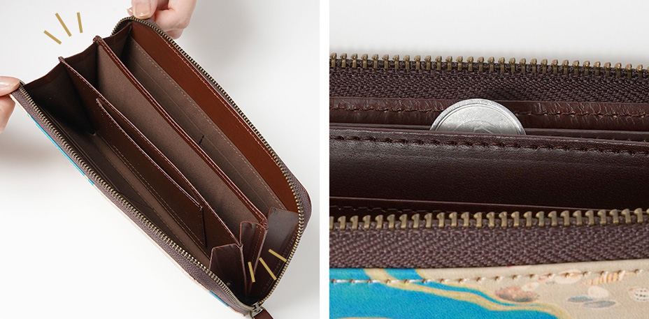 ファスナーレスな小銭入れ