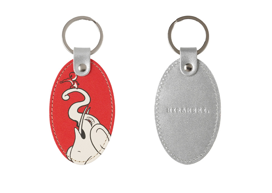 伊藤若冲 レザーキーホルダー