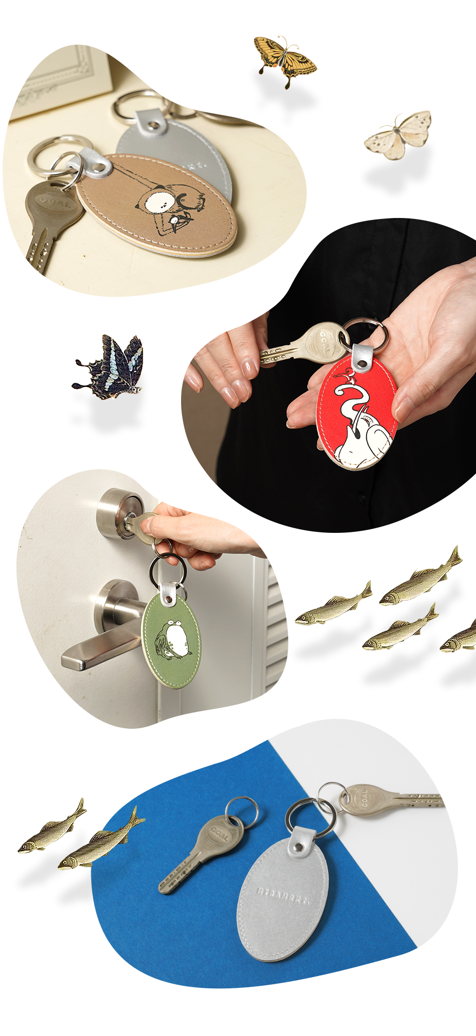 伊藤若冲 キーホルダー