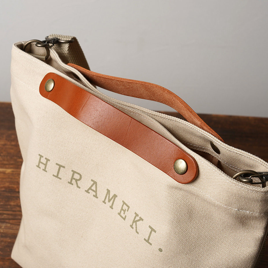 CANVAS 2WAYポシェット レザーハンドル