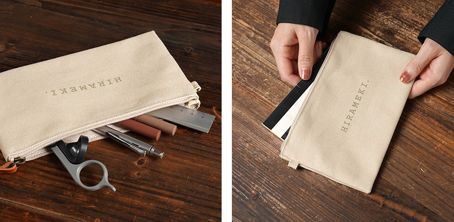 CANVAS ファスナーポーチM バッグの整頓に使い勝手のよいMサイズ