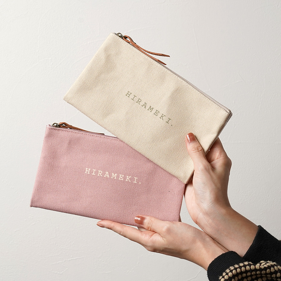 CANVAS ダブルファスナーポーチ