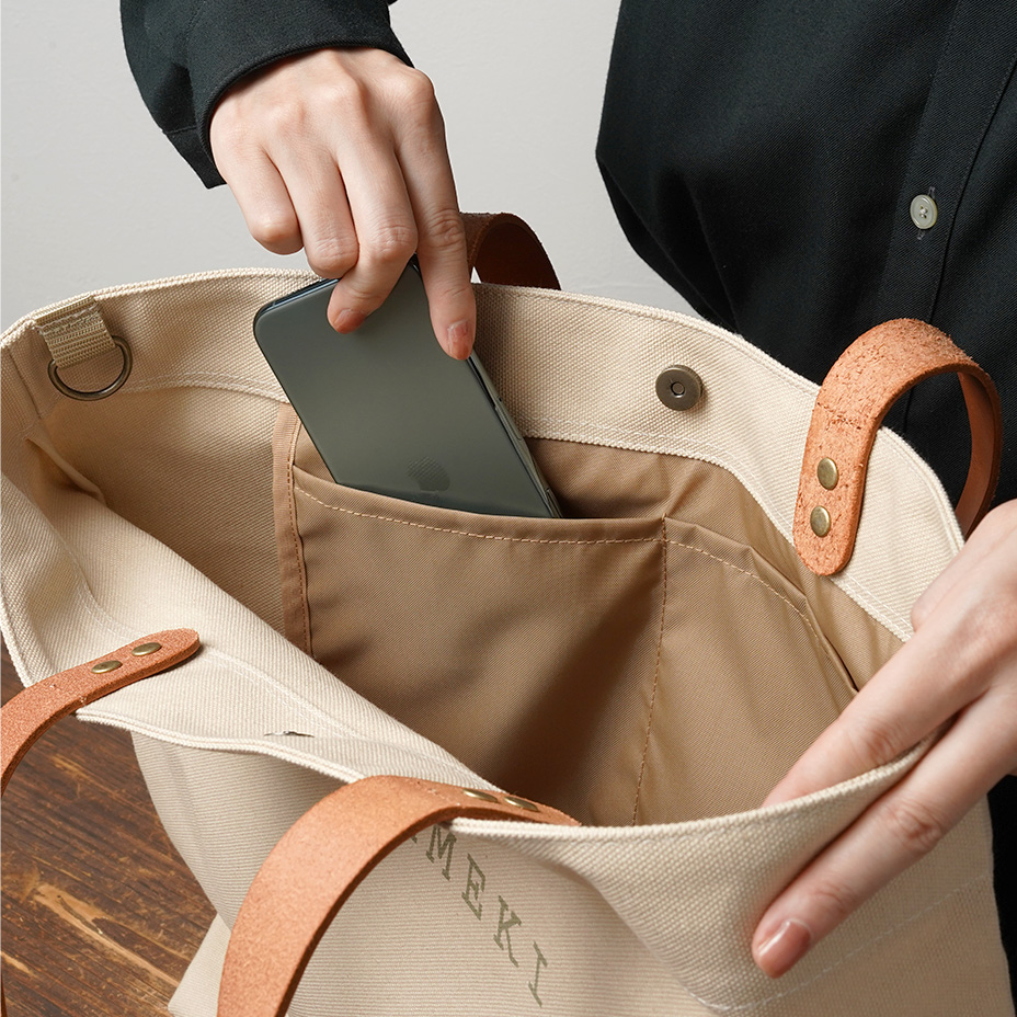 CANVAS トートバック スマートに整理