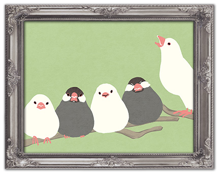 文鳥柄のアイテム一覧ページへ移動する