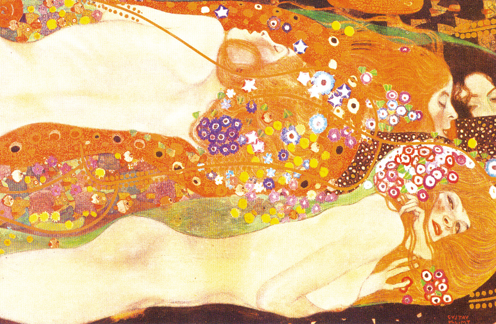 デザイン：グスタフ・クリムト「水蛇」（Wasserschlangen2）1904-1907