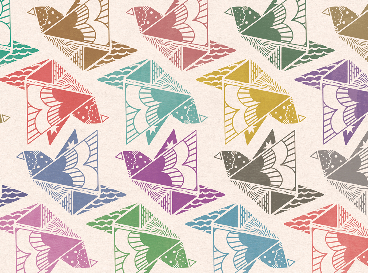 デザイン：ヒラメキオリジナル 「ハレノヒドリカラフル」