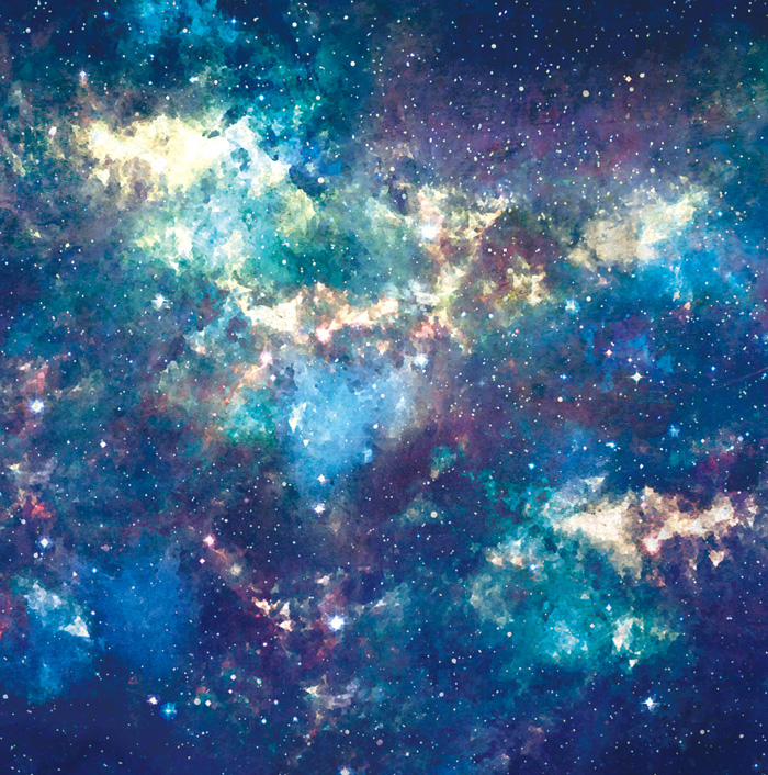 ヒラメキオリジナルデザイン「宇宙」 2018/02 HIRAMEKI. designer original