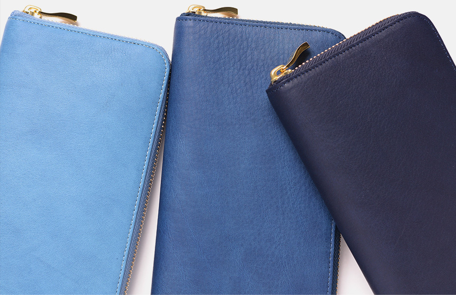 Blue-ART ラウンドファスナー長財布 全3色