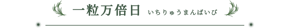 一粒万倍日（いちりゅうまんばいび）