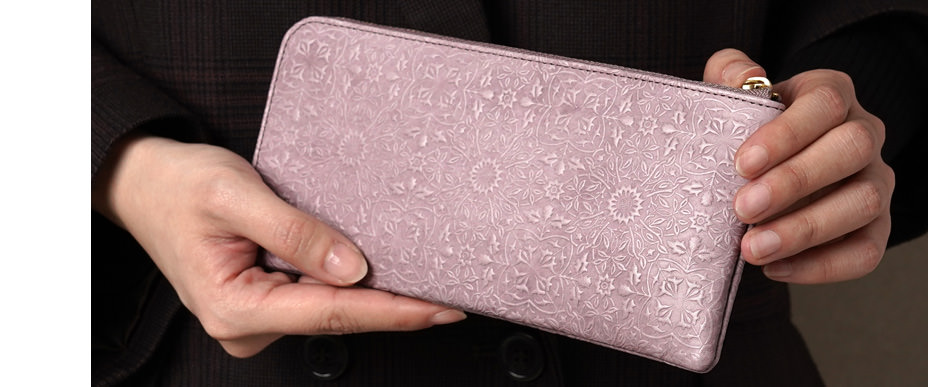 L字ファスナー長財布 クラシックパープル