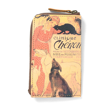 【ラウンド】L型キーケース｜スタンランイヌネコ