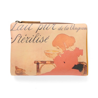 【ラウンド】L字ファスナー折り財布｜スタンランミルク・ビオラブルー