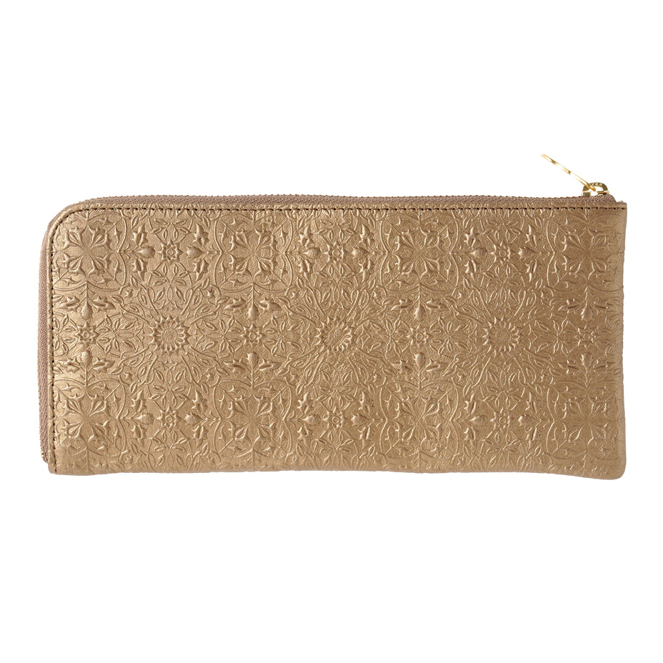 【モリス】L字ファスナー長財布|アンティークゴールド