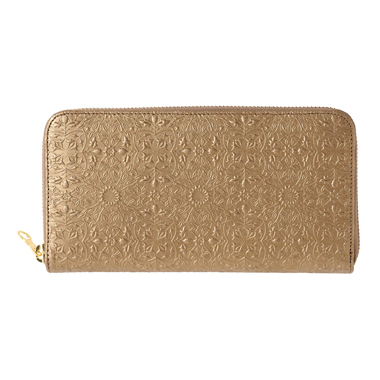 【モリス】ラウンドファスナー長財布|アンティークゴールド