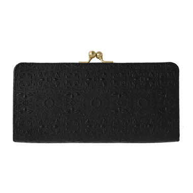 【モリス】スリムガマグチ長財布｜ブラック