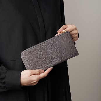 モリス|L字ファスナー長財布<モダングレー>