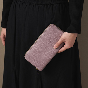 モリス｜ラウンドファスナー長財布＜クラシックパープル＞