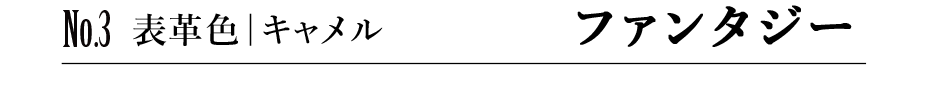 No.2 表革色|キャメル ファンタジー