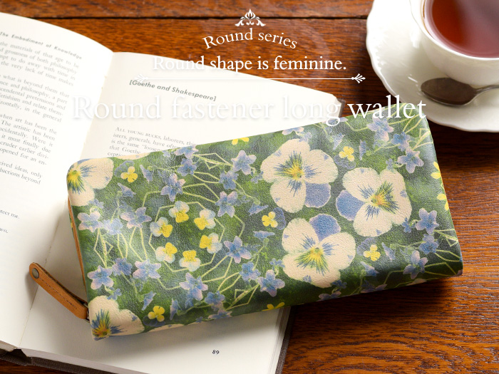 Round series Round Fastner long wallet