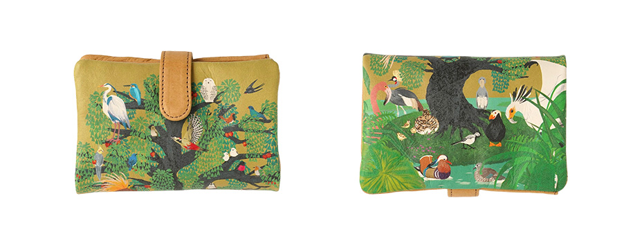 Eden for birds 鳥の楽園 ベロ付き折り財布