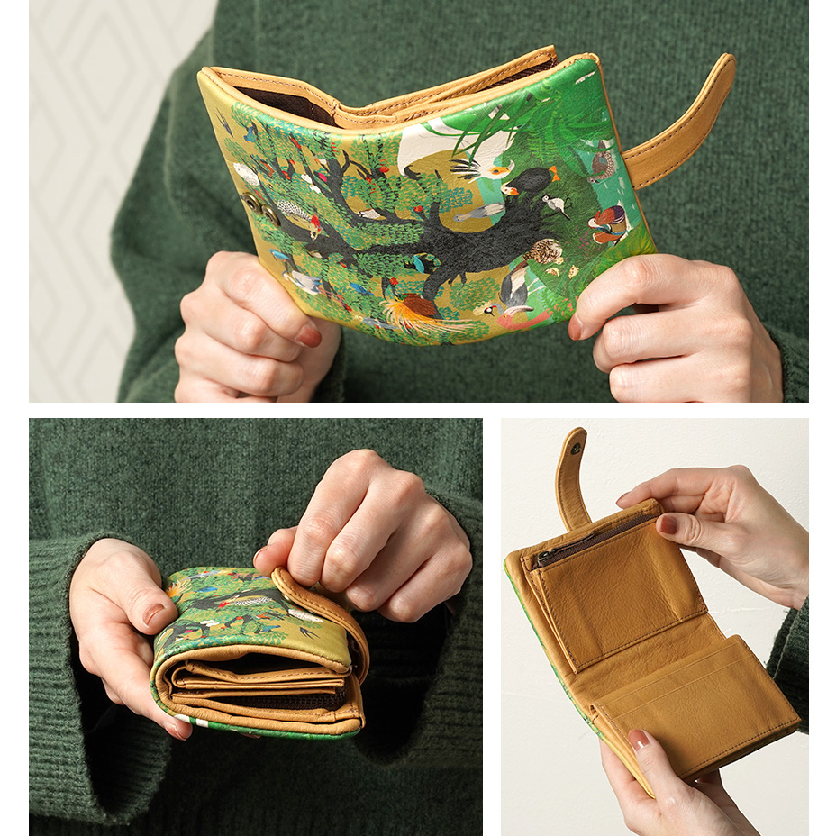Eden for birds 鳥の楽園 ベロ付き折り財布