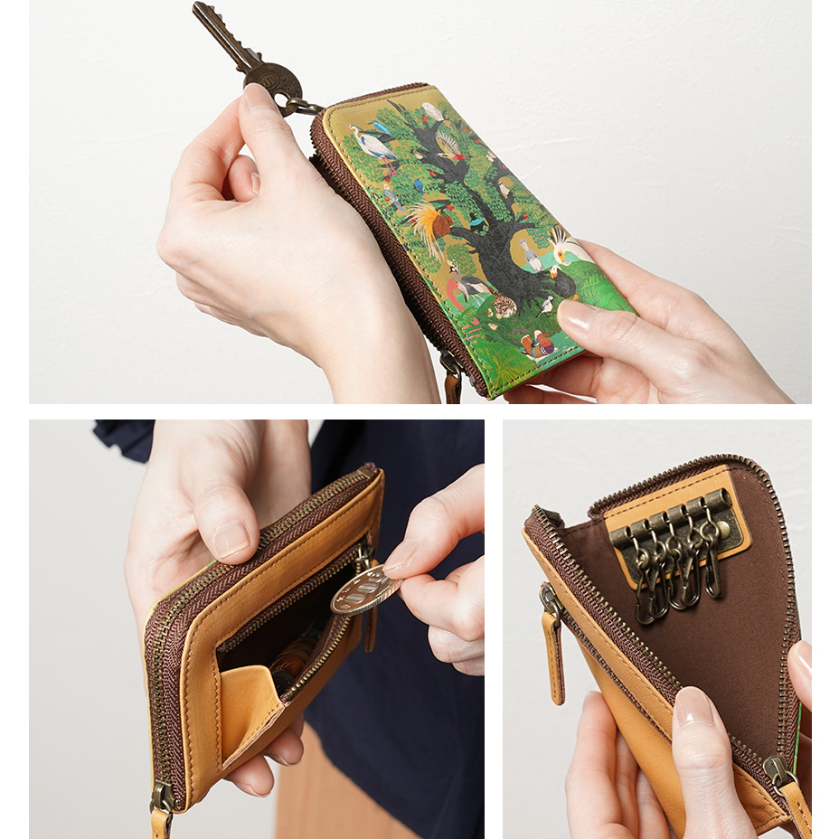 Eden for birds 鳥の楽園 キーケース