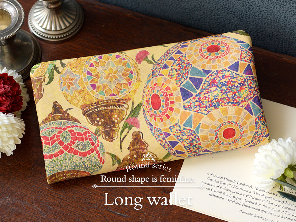 Round series Long wallet