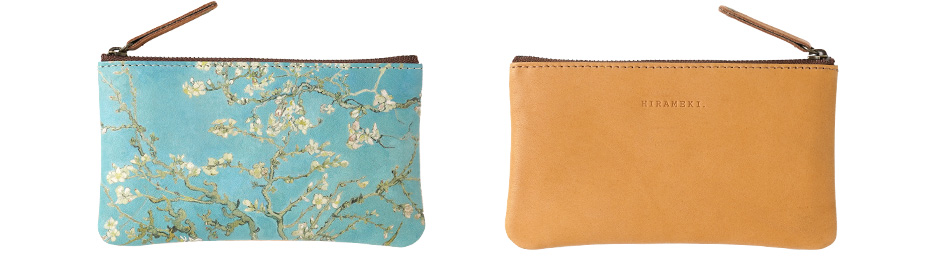 アーモンドブロッサム　ファスナーミニポーチ両面イメージ