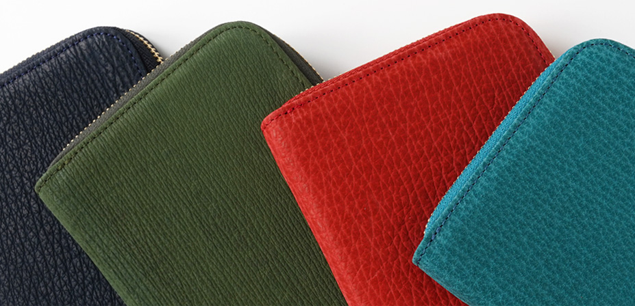 サメ革の美しい天然シボ模様