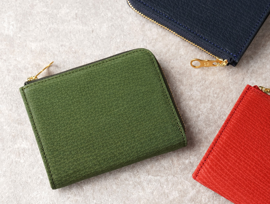 気仙沼産 天然サメ革 L型マルチウォレット