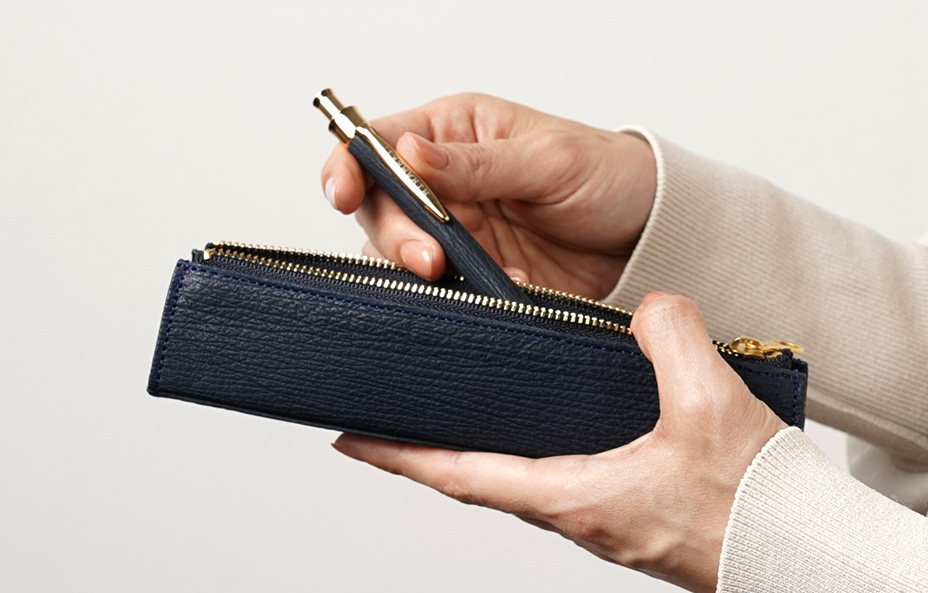 天然サメ革 ペンケース