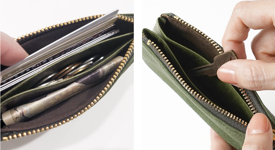 マルチに使える３つのポケット