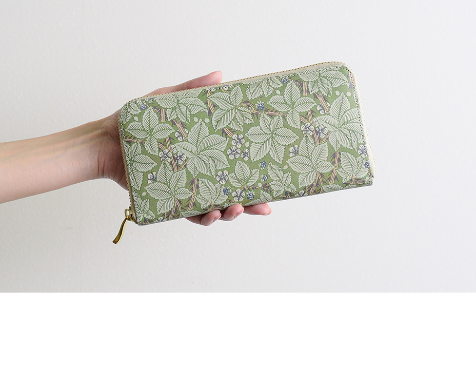 ラウンドファスナー長財布 ブランブル