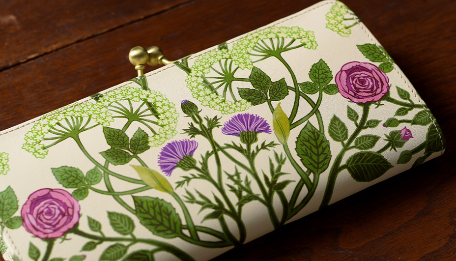 スリムガマグチ長財布 イングリッシュガーデン