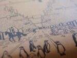 上質なヌメ革に、アートなデザインを 直接施したアートヌメレザーシリーズの、 長財布です。