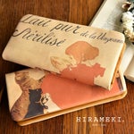 ラウンドファスナー長財布　スタンラン　ミルク