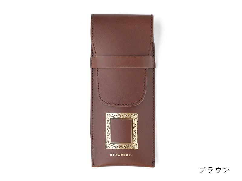 3,000ポイント交換景品】レザーペンケース＜ブラウン・グリーン