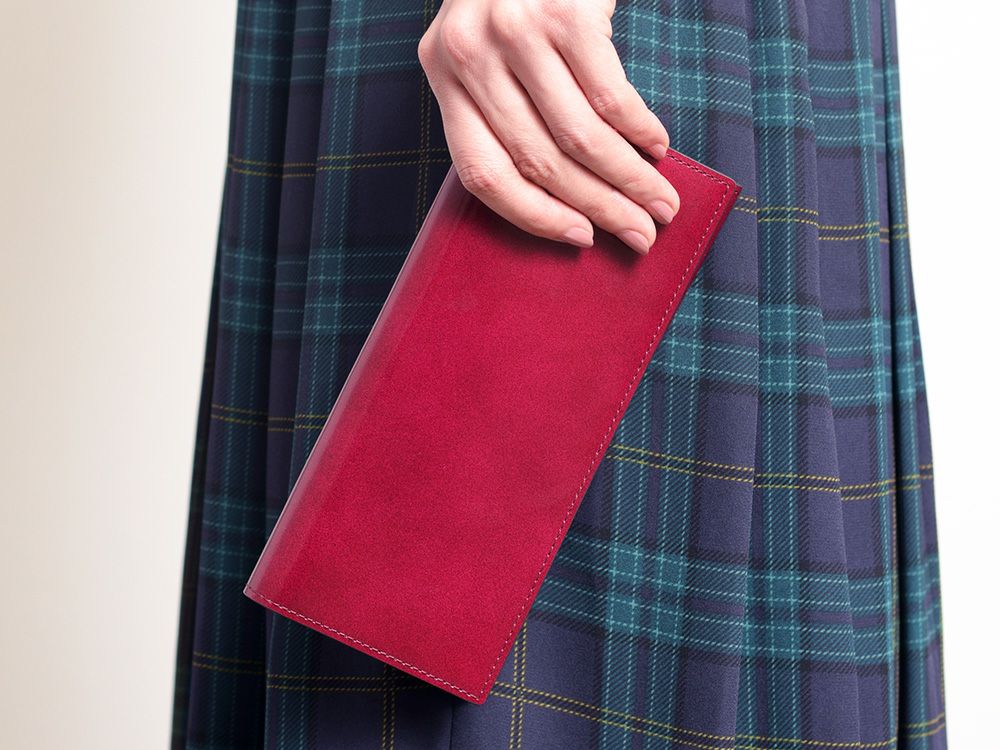 長財布♡ The Long Flap Wallet - Saharan Fuchsia – MAISON de SABRÉ