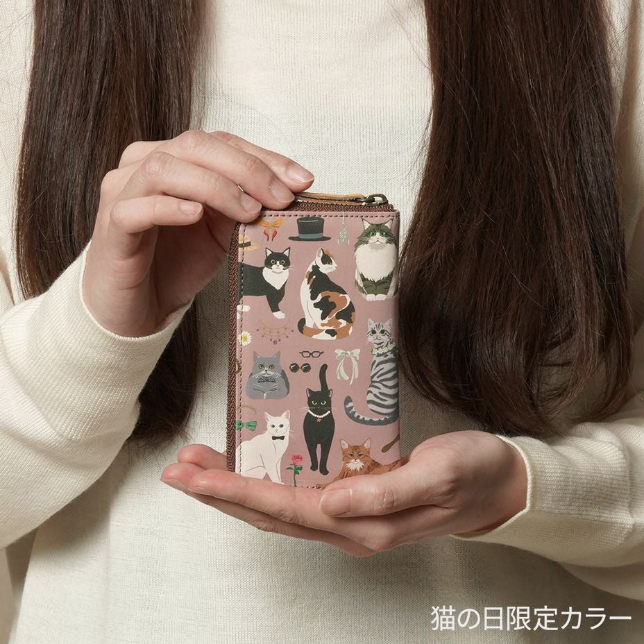 猫好きさん必見！】カードや小銭も入るキーケース｜HIRAMEKI.